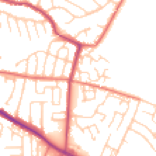 Daytime road noise heatmap for L35 7LX