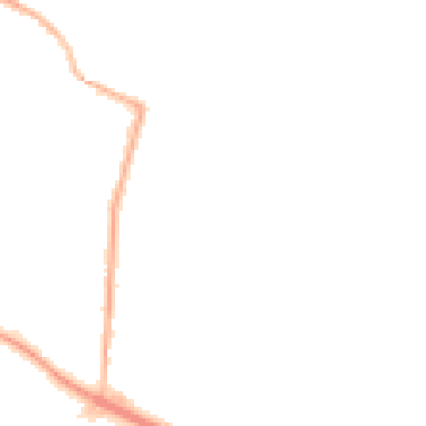 Night-time road noise heatmap for L35 7LY