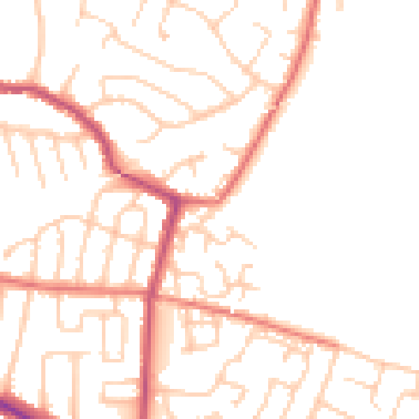 Daytime road noise heatmap for L35 7LZ