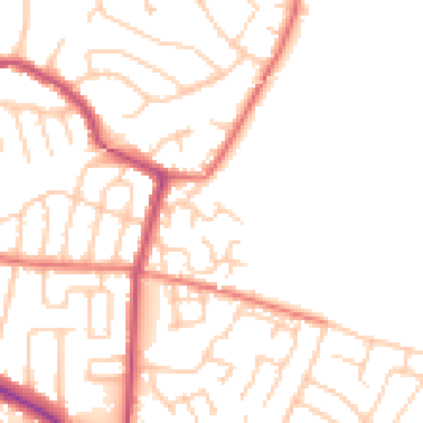 Daytime road noise heatmap for L35 7NB