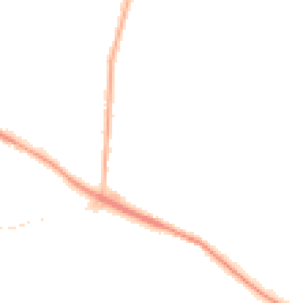Night-time road noise heatmap for L35 7NH
