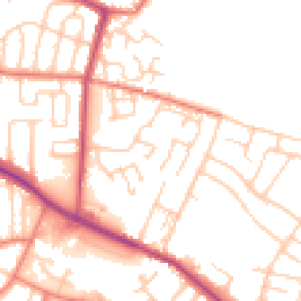 Daytime road noise heatmap for L35 7NL