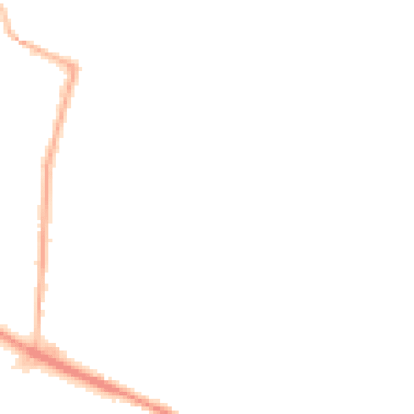 Night-time road noise heatmap for L35 7NP