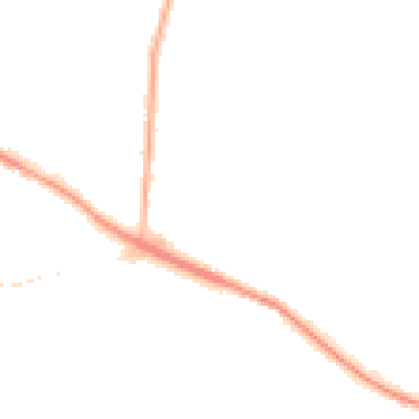 Night-time road noise heatmap for L35 7NZ