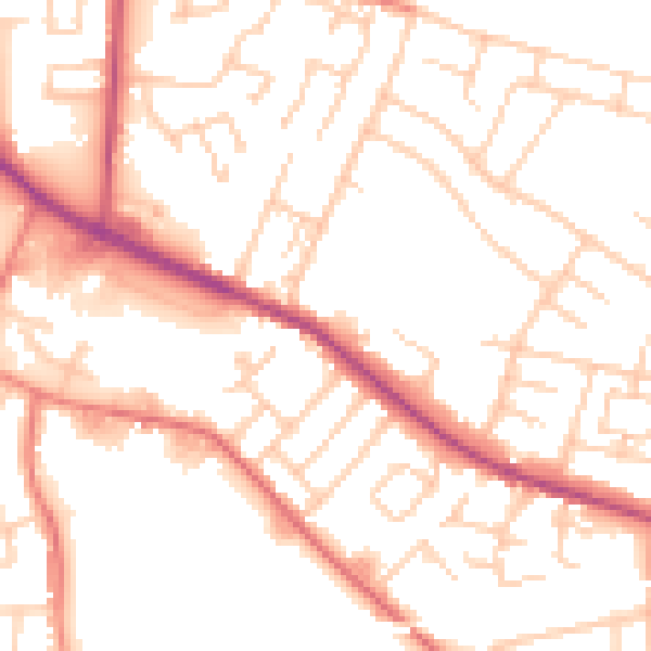 Daytime road noise heatmap for L35 8LB