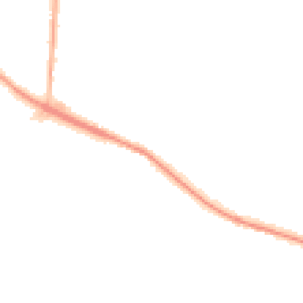 Night-time road noise heatmap for L35 8LB