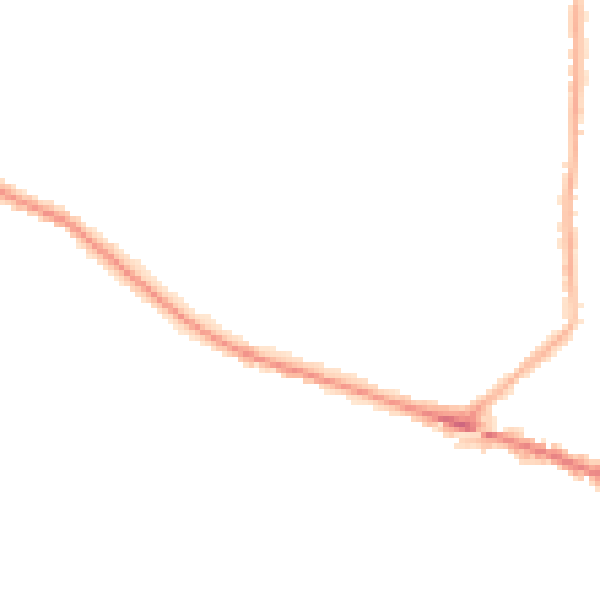 Night-time road noise heatmap for L35 8LJ