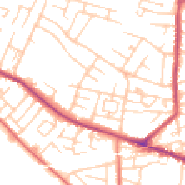 Daytime road noise heatmap for L35 8LL