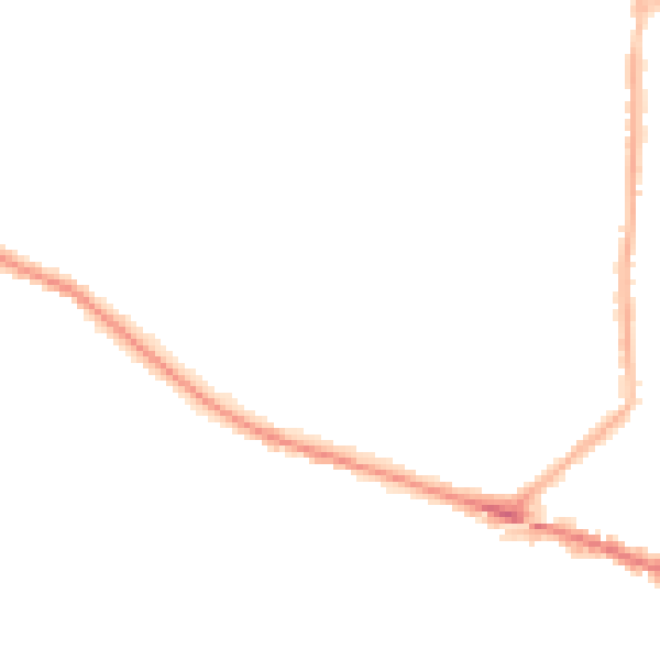 Night-time road noise heatmap for L35 8LL