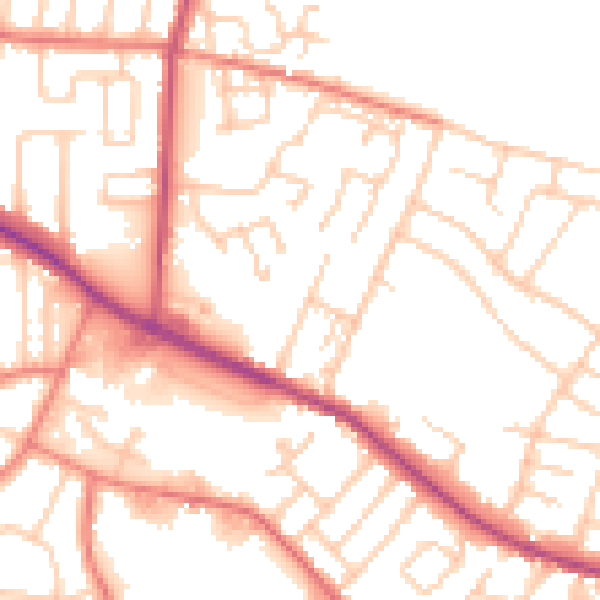 Daytime road noise heatmap for L35 8LN