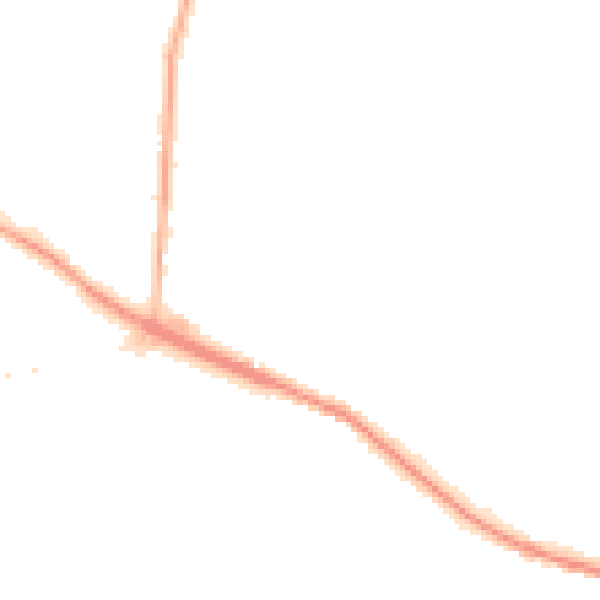 Night-time road noise heatmap for L35 8LN