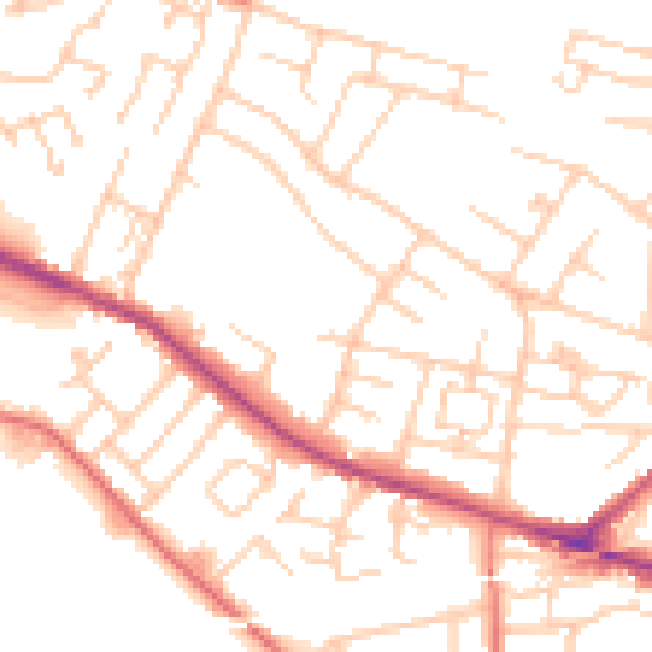 Daytime road noise heatmap for L35 8LS