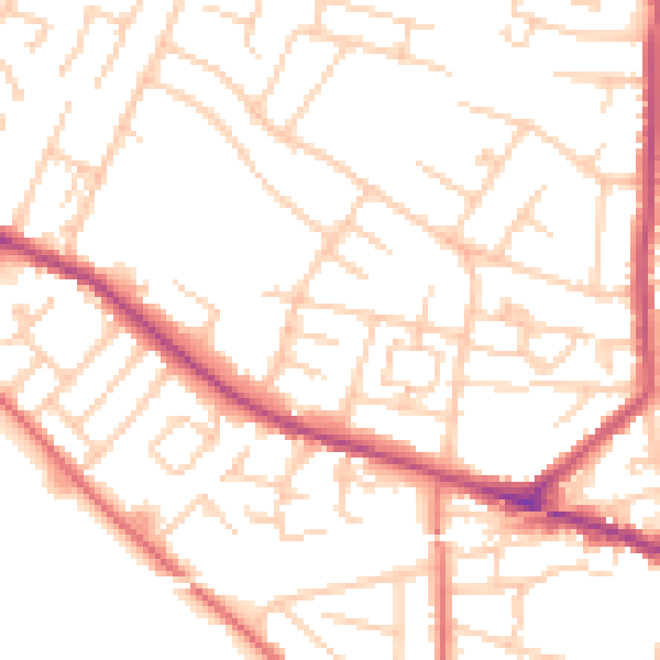 Daytime road noise heatmap for L35 8LT