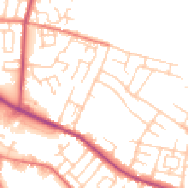 Daytime road noise heatmap for L35 8NJ