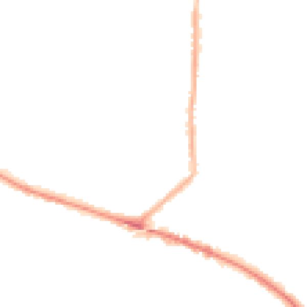 Night-time road noise heatmap for L35 8NR