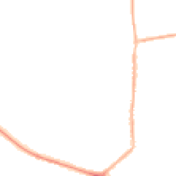 Night-time road noise heatmap for L35 8PG