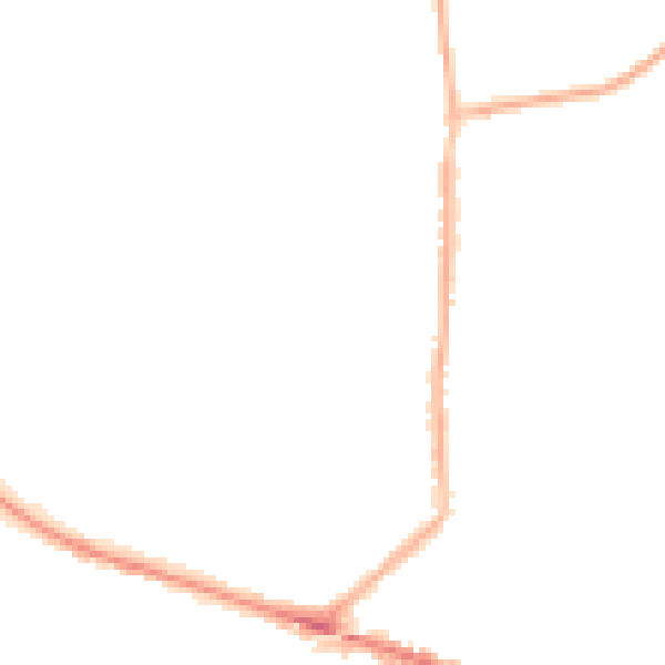 Night-time road noise heatmap for L35 8PH