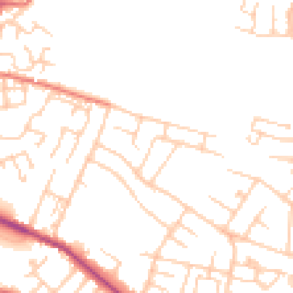 Daytime road noise heatmap for L35 8PN