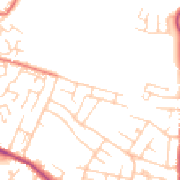 Daytime road noise heatmap for L35 8PS