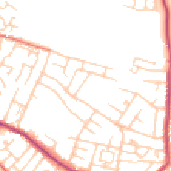 Daytime road noise heatmap for L35 8PY