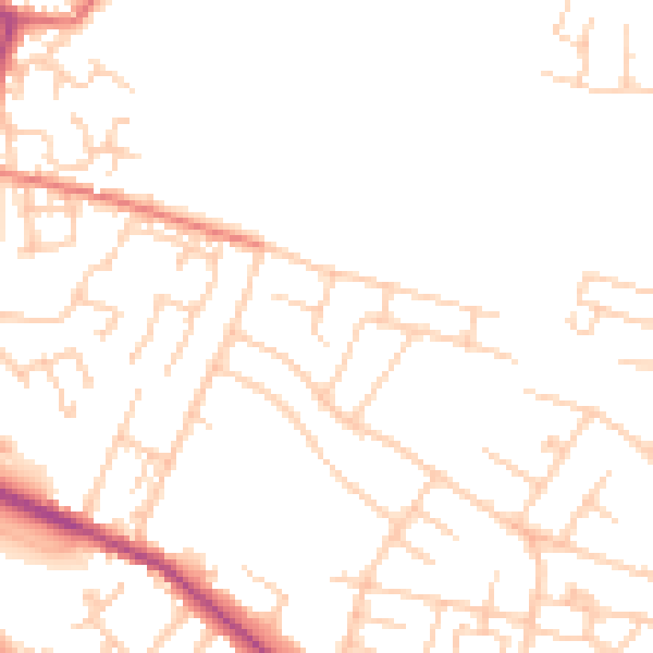 Daytime road noise heatmap for L35 8QA