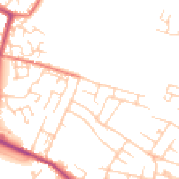 Daytime road noise heatmap for L35 8QB