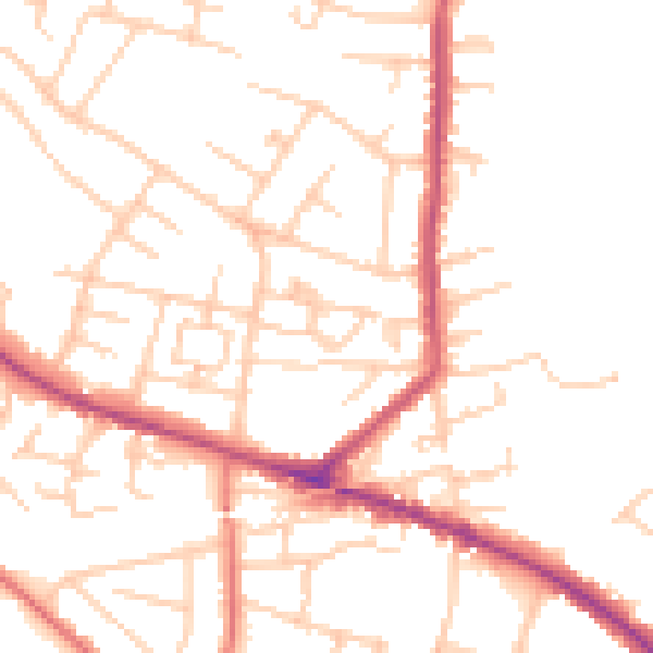 Daytime road noise heatmap for L35 8QH
