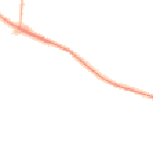 Night-time road noise heatmap for L35 9JH