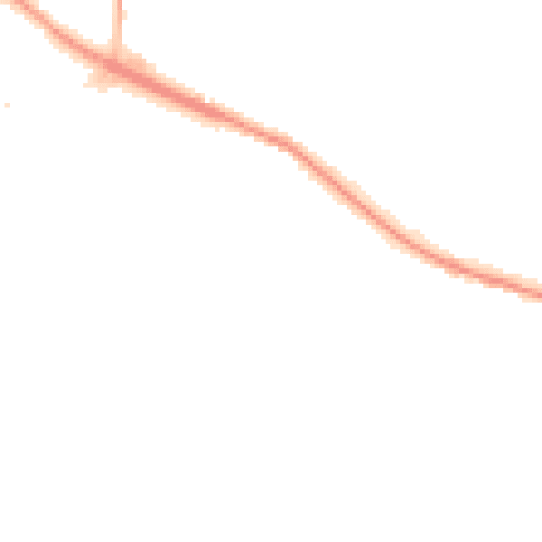 Night-time road noise heatmap for L35 9JJ