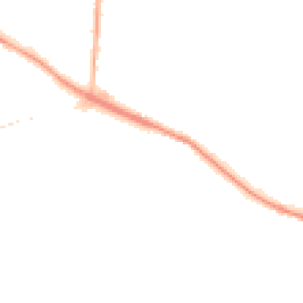Night-time road noise heatmap for L35 9JP