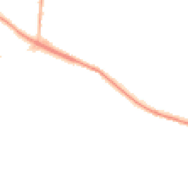 Night-time road noise heatmap for L35 9JS