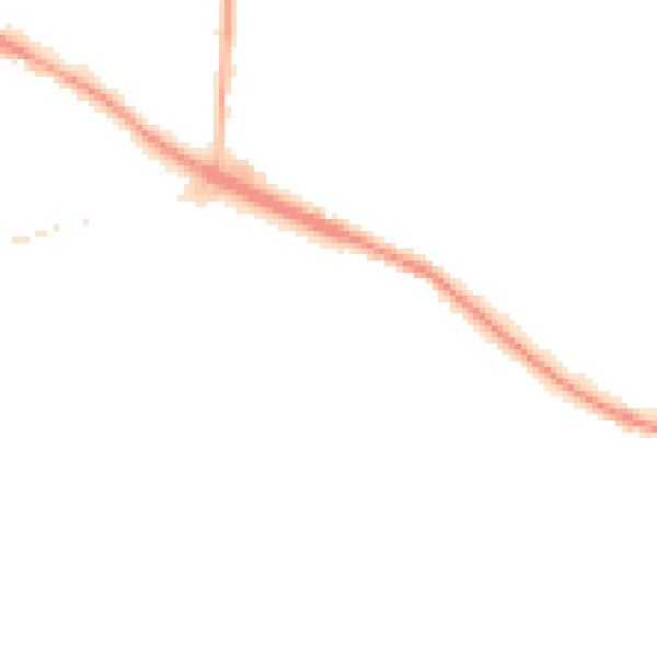 Night-time road noise heatmap for L35 9JW