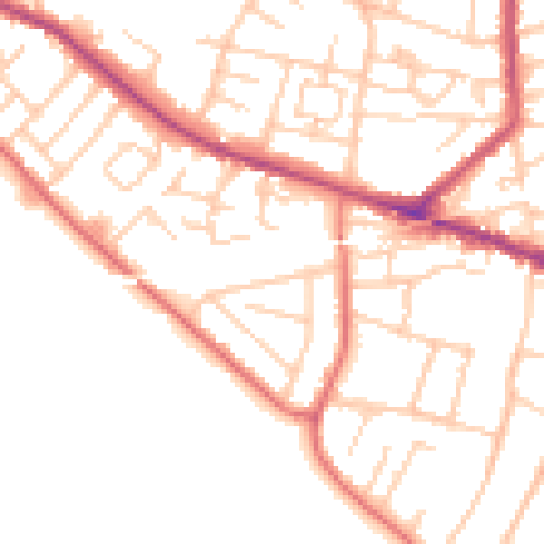 Daytime road noise heatmap for L35 9LG