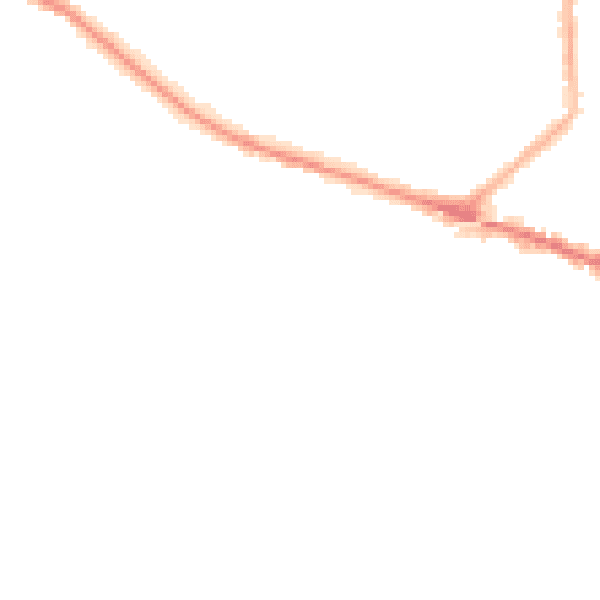 Night-time road noise heatmap for L35 9LQ