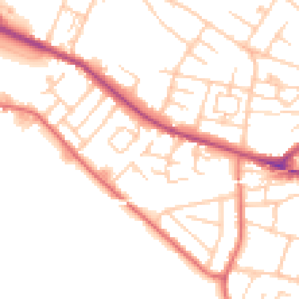 Daytime road noise heatmap for L35 9LT