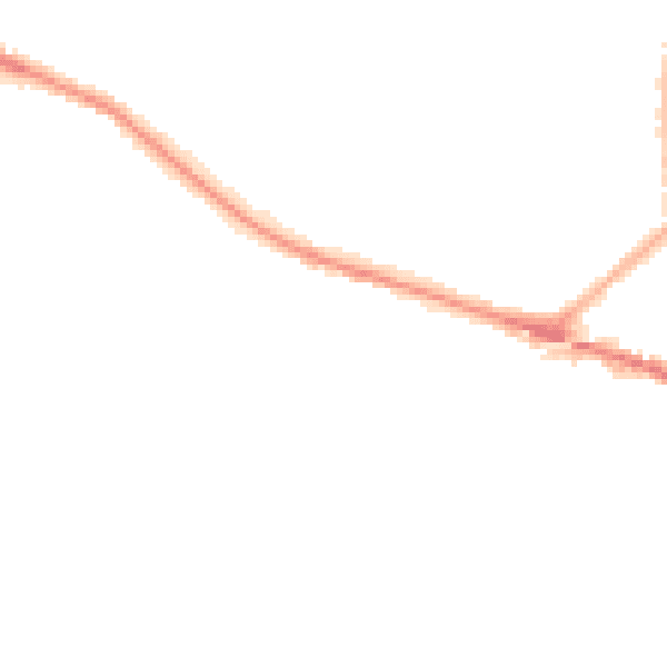 Night-time road noise heatmap for L35 9LY