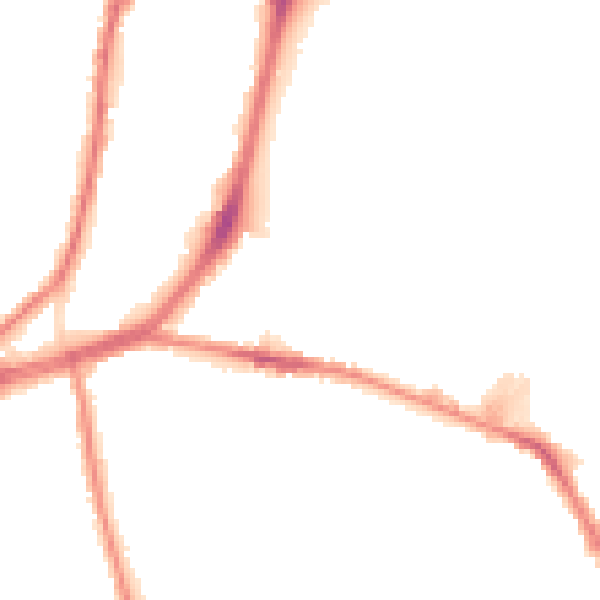 Night-time road noise heatmap for L4 0RY