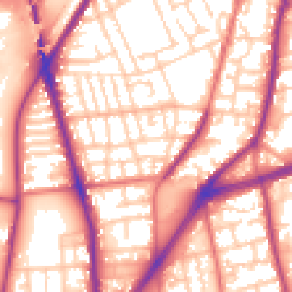 Daytime road noise heatmap for L4 1AH