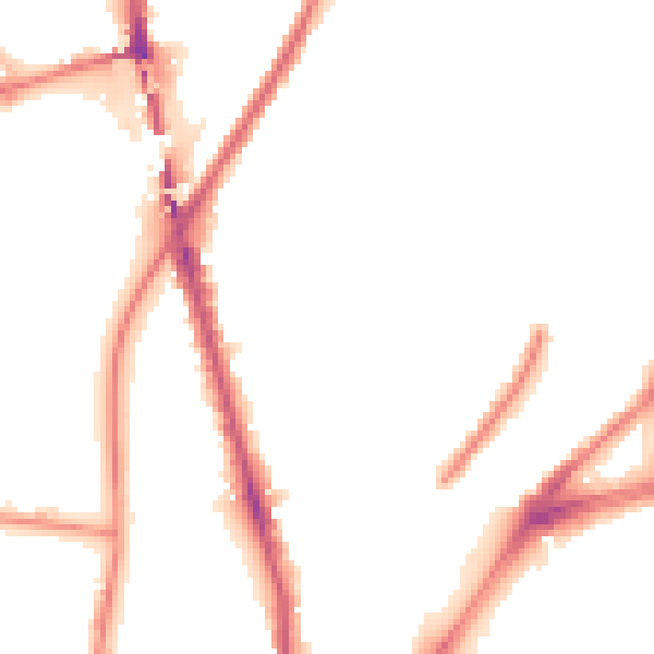 Night-time road noise heatmap for L4 1QH