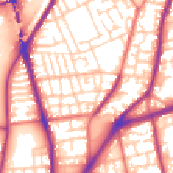 Daytime road noise heatmap for L4 1QP