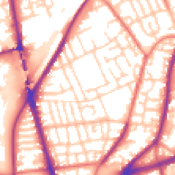 Daytime road noise heatmap for L4 1RE