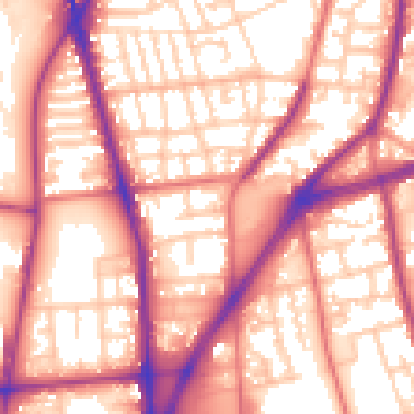 Daytime road noise heatmap for L4 1YD