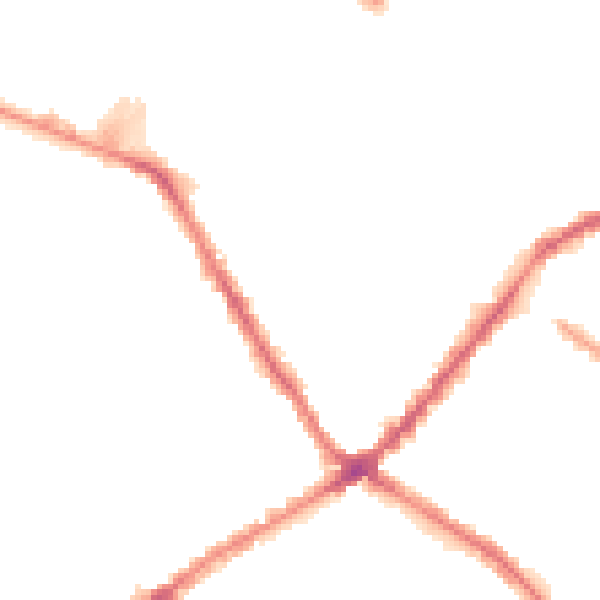 Night-time road noise heatmap for L4 2QG