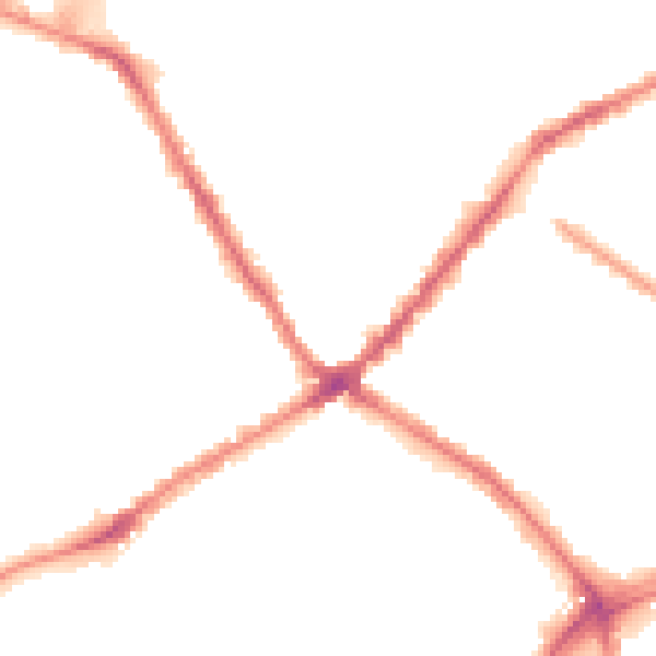 Night-time road noise heatmap for L4 2QL