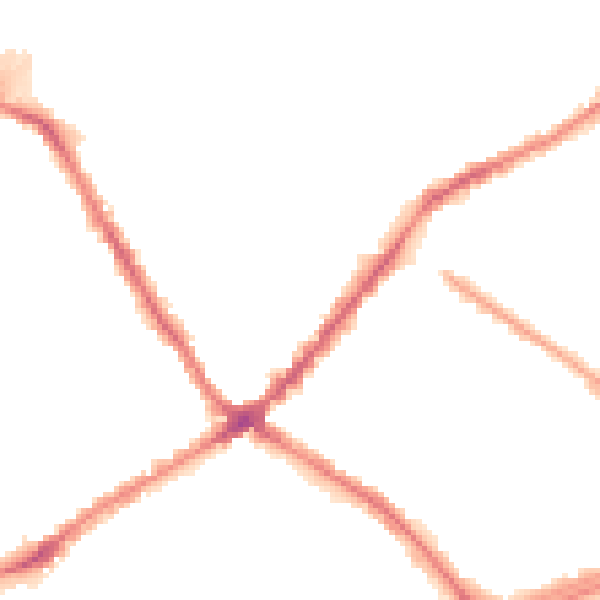 Night-time road noise heatmap for L4 2RJ