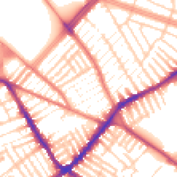 Daytime road noise heatmap for L4 2SB