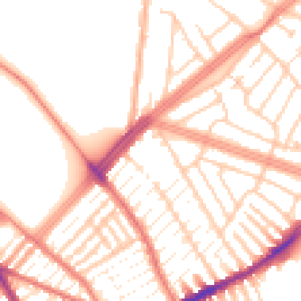 Daytime road noise heatmap for L4 2SS
