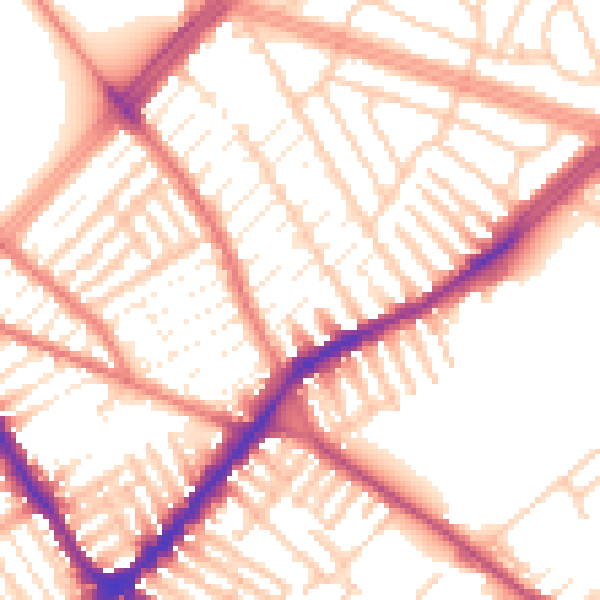 Daytime road noise heatmap for L4 2UG