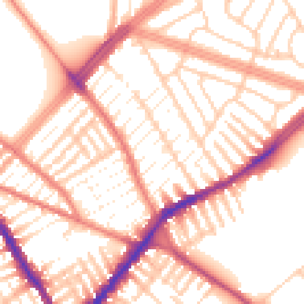 Daytime road noise heatmap for L4 2UN