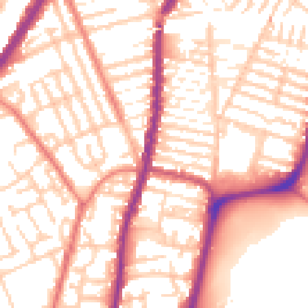 Daytime road noise heatmap for L4 3QH